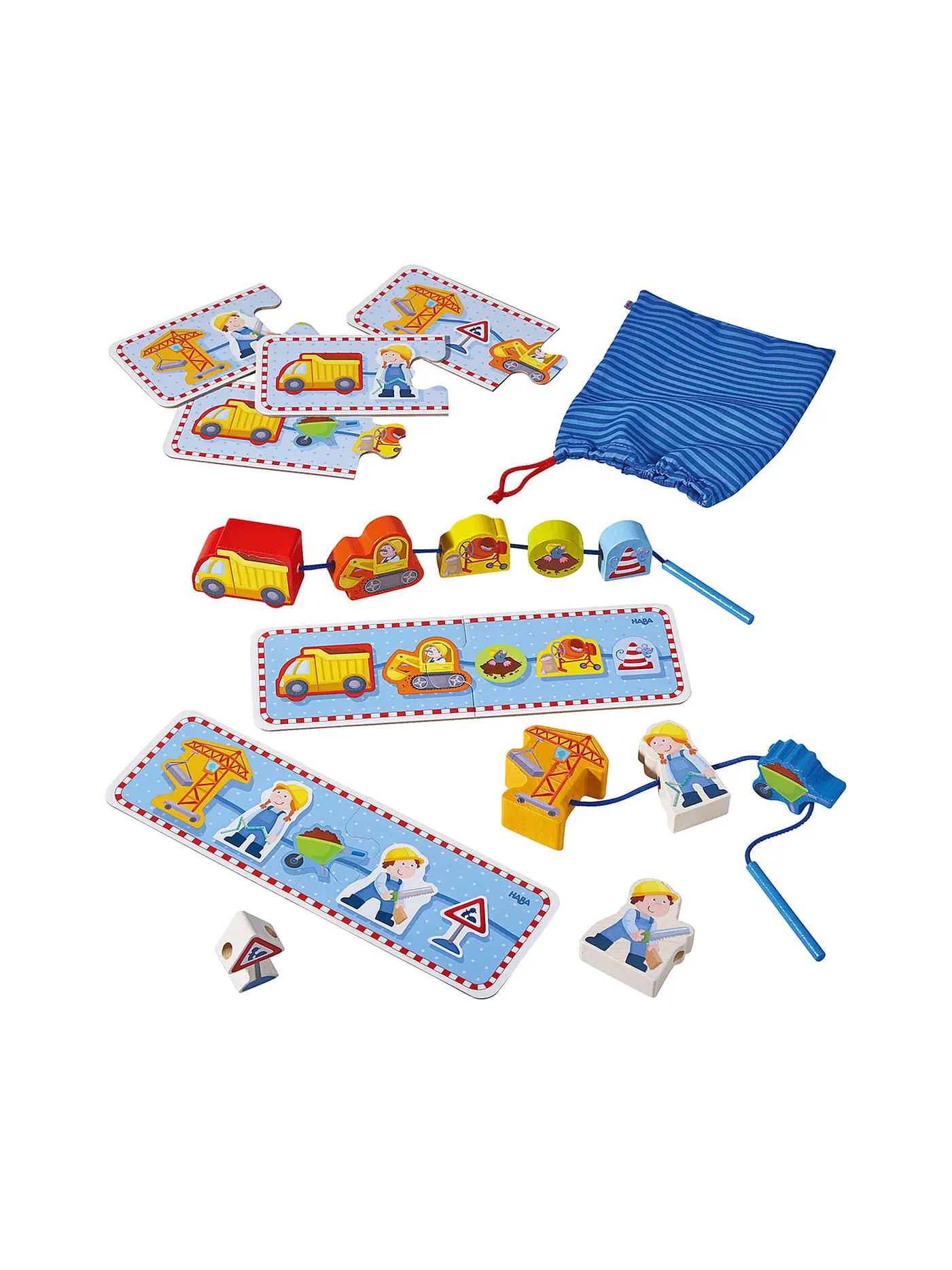 HABA | Fädelspiel Baustelle | 